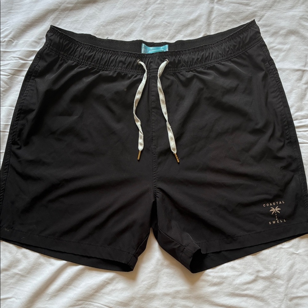 Men's Athletic Swim Shorts - Black
